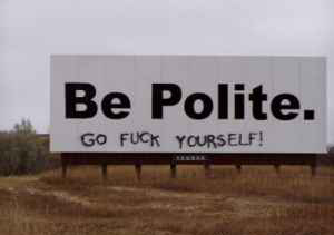 Be Polite Billboard